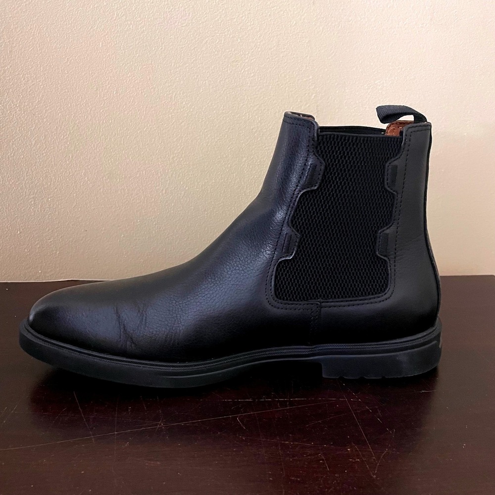 Stacy Adams Redzone Collection Mens Black Leather Chelsea Boots Ankle Boot - Picture 5 of 9